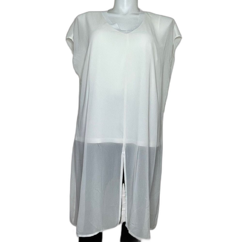 Alfani Plus Iconic Mod sheer tunic NWT 2X